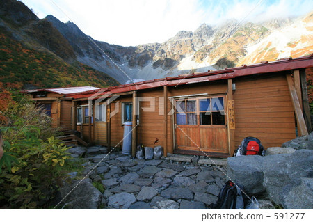 mountain hut, Karasawa Cirque, karasawa curl 591277