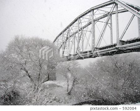 snow scene, snowfall, snowfalls 592084