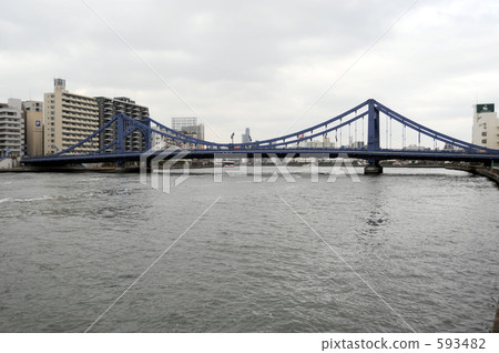 Sumida River and Kiyosumi Bridge 593482