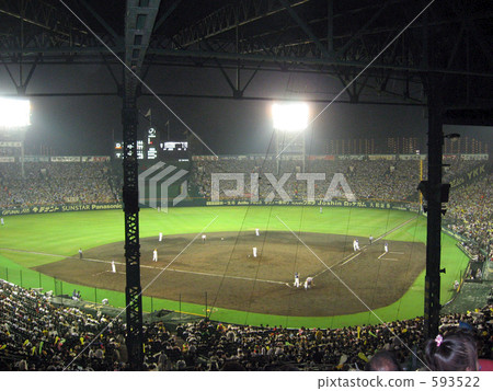 koshien stadium, infield bleachers, hanshin koshien stadium 593522