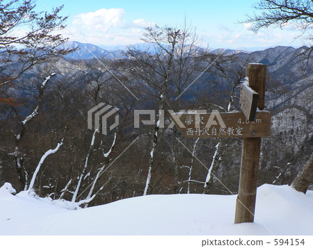 雪山 情報板 堆 594154
