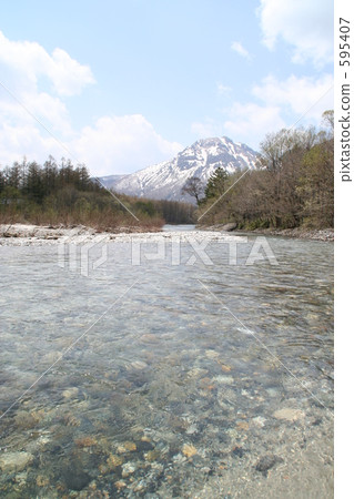 Flow of Yakedake and Azusa River Flow of Yakedake and Azusa River 595407