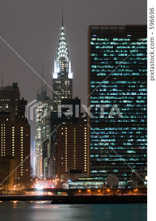 克萊斯勒大廈夜景 596696