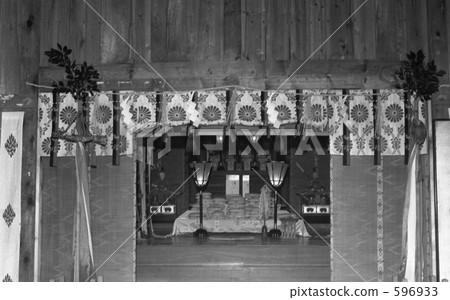 In the New Year 's Shrine in Fukui Prefecture · Yuushima · Showa 50 596933