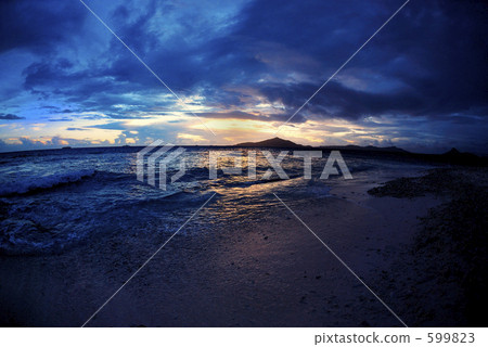 beach, sunrise, morning sun 599823