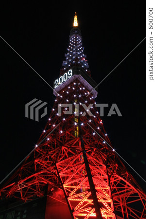 東京鐵塔 新年快樂 過年 600700