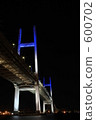 yokohama bay bridge, night scape, night scene 600702