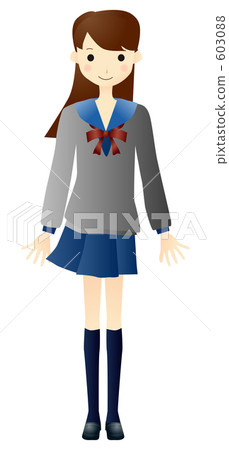 middle School girls - Stock Illustration [603088] - PIXTA