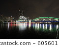 kachidoki bridge, lit up, light up 605601