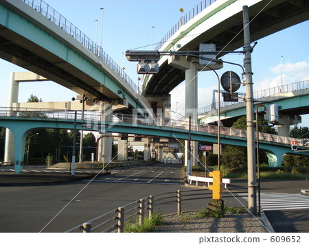 高速公路 交通路口 交叉 609652