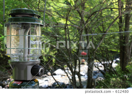Lantern and campground 612480