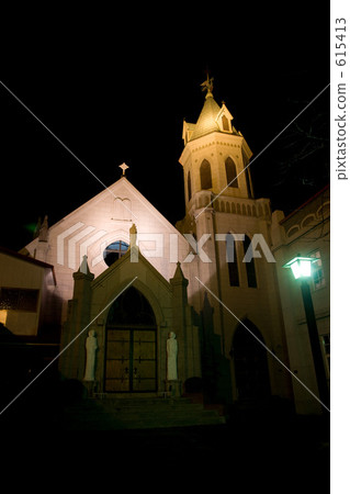 Catholic Motomachi Church (Light Up) 615413