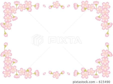 Sakura Frame (Horizontal) - Stock Illustration [615490] - PIXTA