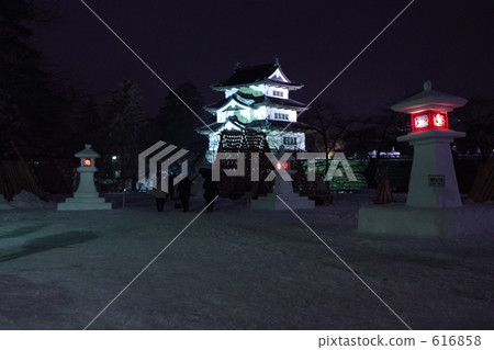 hirosaki castle, lantern, castle 616858