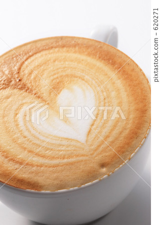 Heart shaped cappuccino 620271