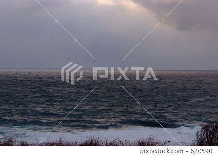 Cloudy sky and sea 620590