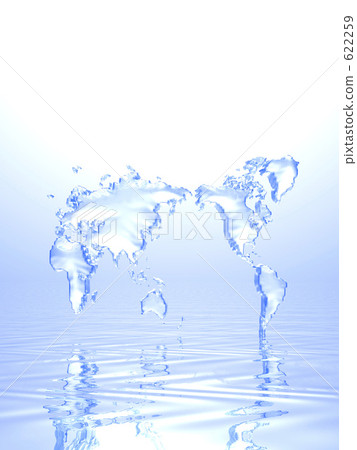 世界地圖和水 622259