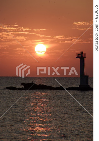 sunset, sunsets, beacon 623655