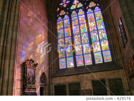 彩色玻璃 聖維特大教堂 教會 629178