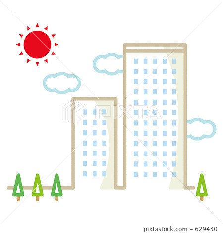 multitenant building, illustration, skyscraper 629430