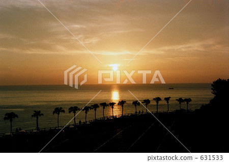 ohama seaside park, sunset, sunsets 631533