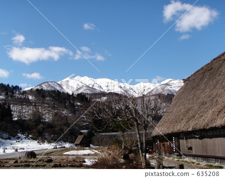 希望從白川鄉的北阿爾卑斯山 635208