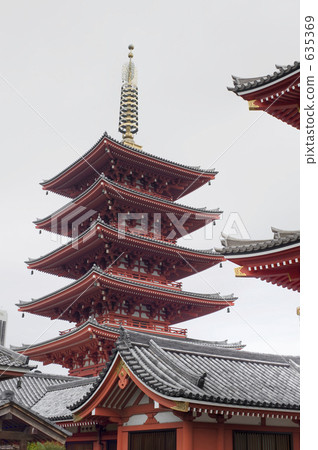 淺草寺 浅草寺 五重塔 635369