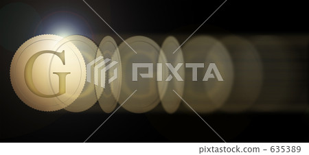 Rolling G Mark Coin - Stock Illustration [635389] - PIXTA