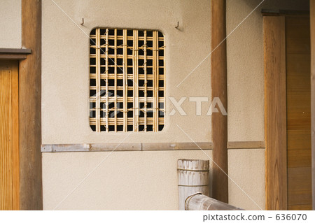 茶室竹子格子窗口 636070