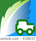Eco-friendly car logo Eco-friendly car logo 638637