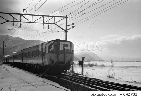 Showa 50 years in Kawarigashi Station on the Banko Ban over the JNR Showa 50 years in Kawarigashi Station on the Banko Ban over the JNR 642782