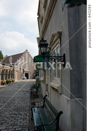 The skyline of Old Copenhagen in Kurashiki Tivoli Gardens 643293