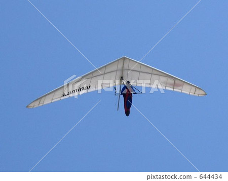Hang glider in flight Hang glider in flight 644434