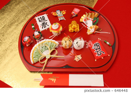 New Year 's zodiac Tiger Year Material Lucky rice Osechi 646448