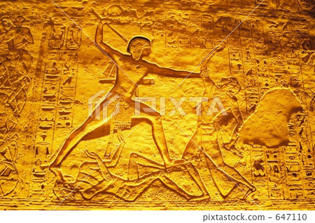 埃及阿布辛貝神廟內部救濟 埃及阿布辛貝神廟內部救濟 647110