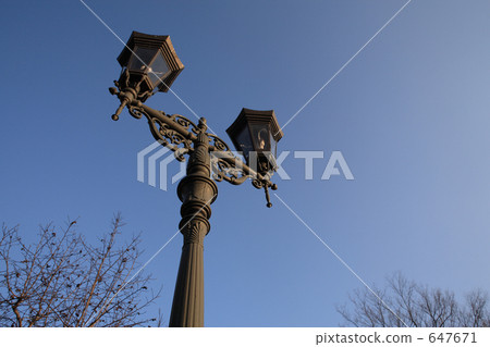 路燈拍日落 647671