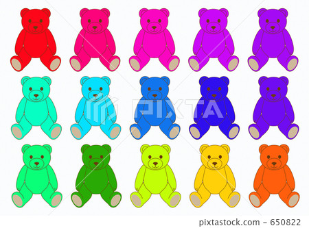 Colorful teddy bear 650822