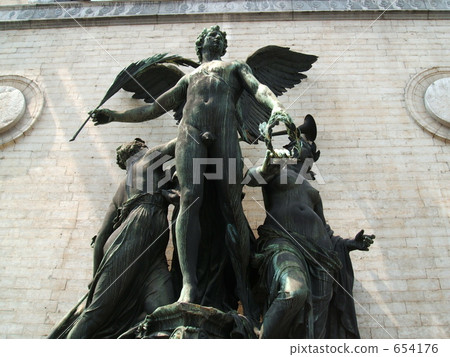 angel, angelic, bronze statue 654176