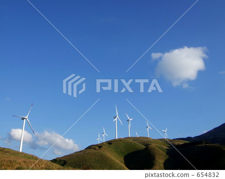 Wind power generation of Aso Bosuyama 654832