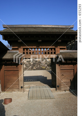 Matsushiro Castle Ruins (Kaizu castle) back gates 655293