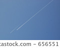 contrails, vapor trail, day 656551