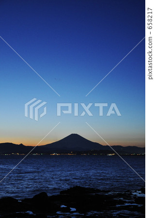 日落前富士山 658217