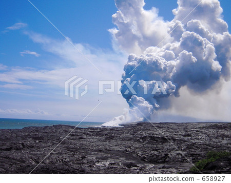 Lava flow of Kilauea volcano 658927