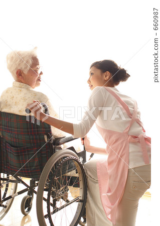 Senior and helper Senior and helper 660987
