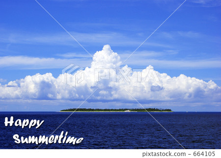 Blue seas and white clouds Blue seas and white clouds 664105