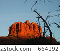 bell rock, rocky mountain, outline 664192