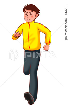 跑步（帶陰影） 666399