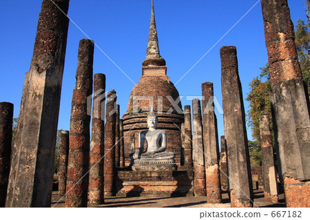 世界遺產素可泰遺址Wat Sra海 667182
