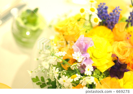 table coordination, decorative flowers, table 669278
