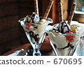 parfait, dessert, confectionery 670695